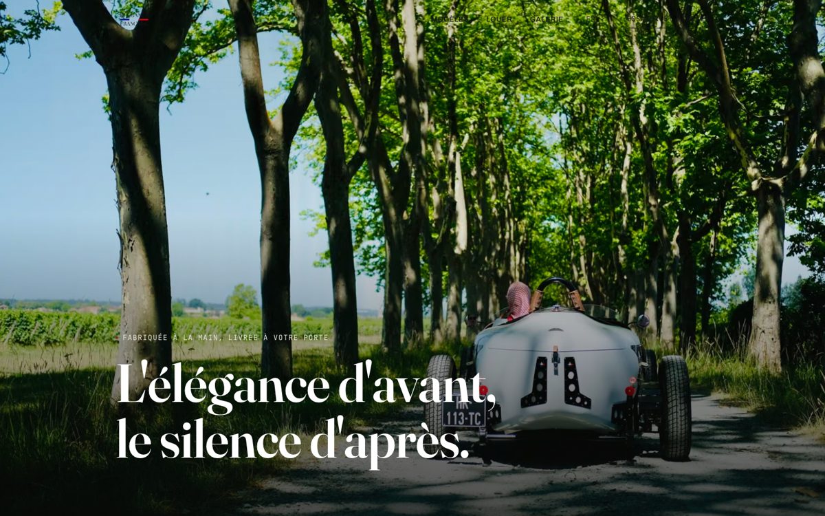 Page d'accueil du site Élégance Française